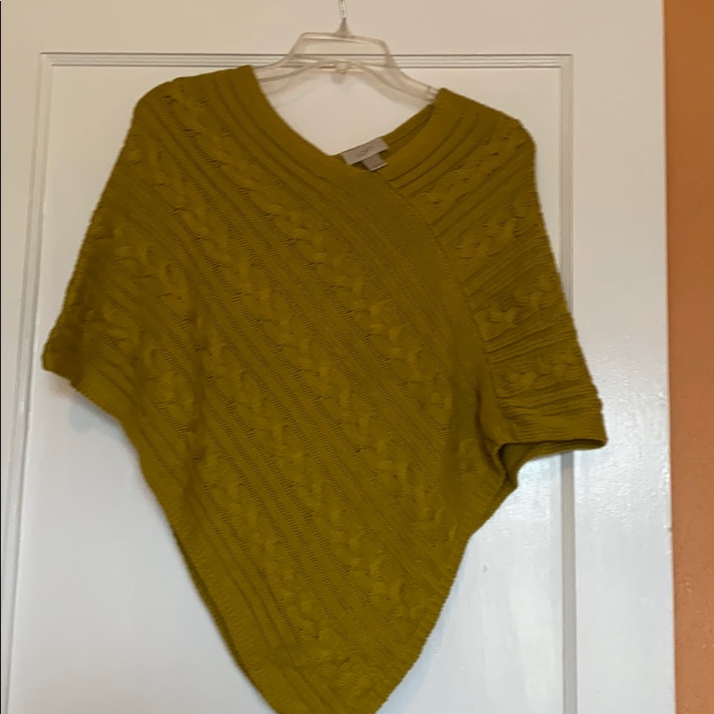 Chartreuse Loft Sweater/shawl